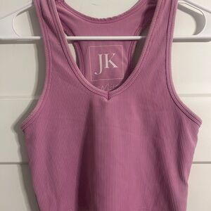 Jady Kay Sports Tank, S/M, Ribbed, Purple, Inside pockets!!